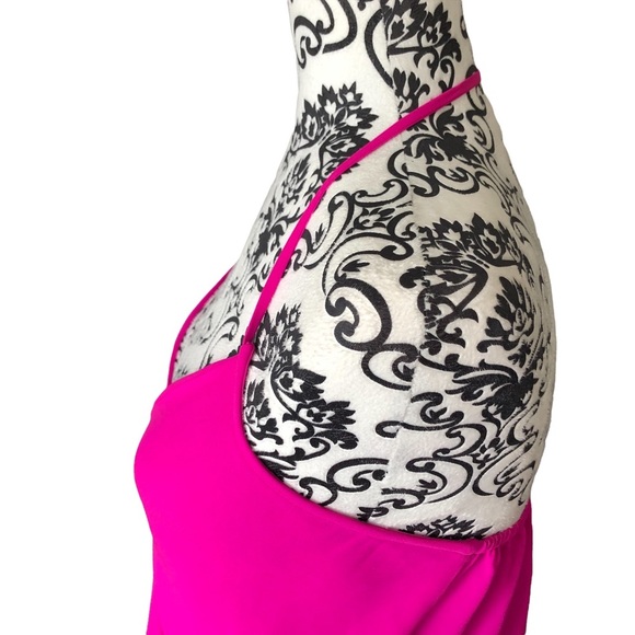 OLIVACEOUS Hot Pink Halter V-neck Blouse - Picture 11 of 13